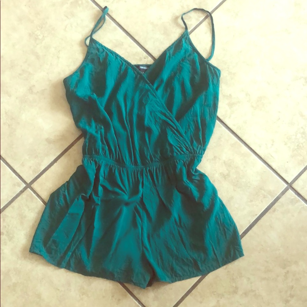 F21 Green Romper